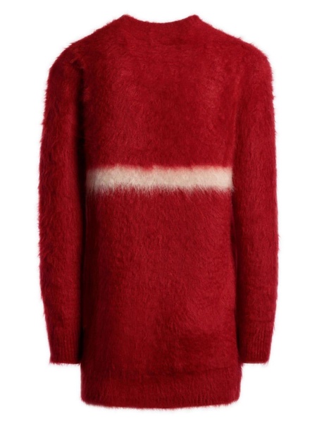 crew-neck mohair sweater