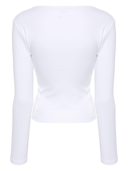 cut-out ribbed top