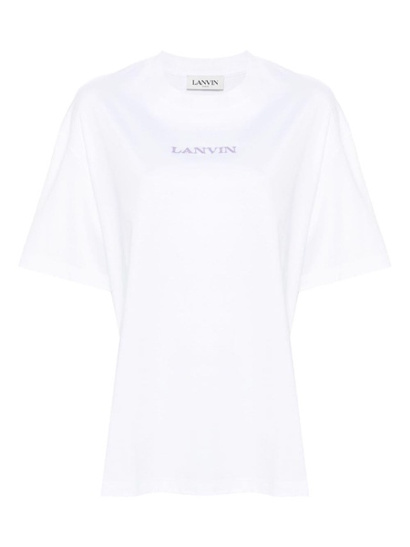 logo-embroidered cotton T-shirt