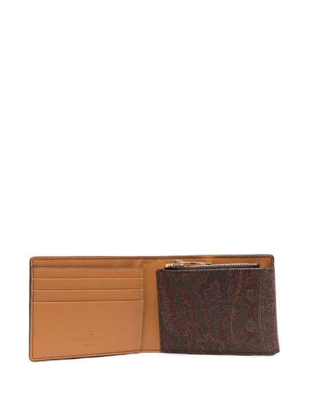 graphic-print foldover-top wallet 