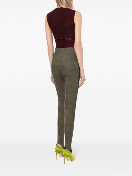 high-waisted skinny trousers 