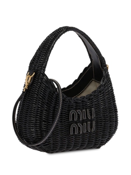 mini Wander wicker shoulder bag