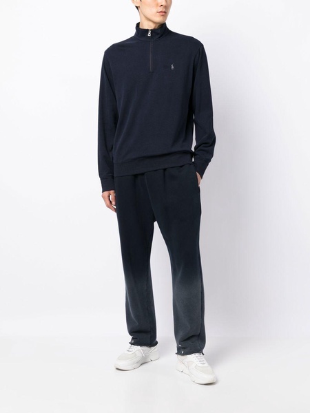 jersey quarter-zip pullover