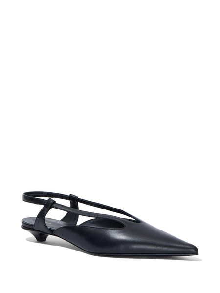 slingback leather pumps