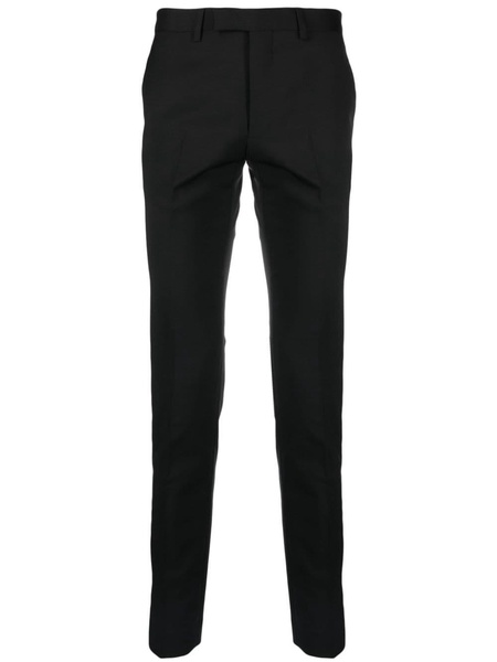 straight-leg wool-blend trousers