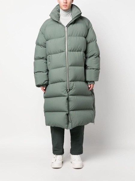 quilted parka coat