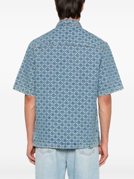 logo-jacquard shirt