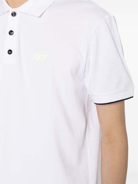 logo-appliqué piqué polo shirt