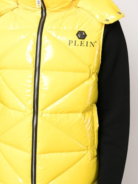 quilted padded gilet jacket