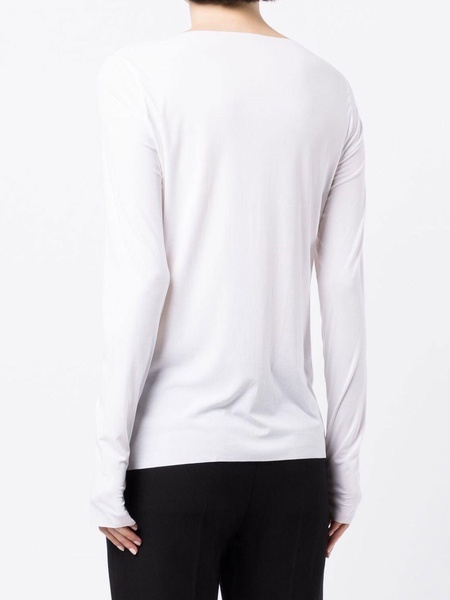 crew neck long-sleeved jumper