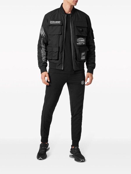 multi-pocket bomber jacket