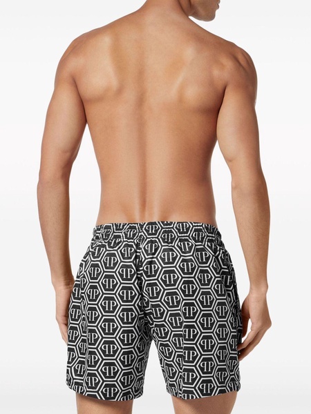 monogram-print swim shorts