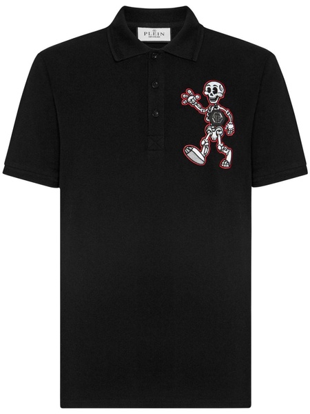 Skully Gang cotton polo shirt