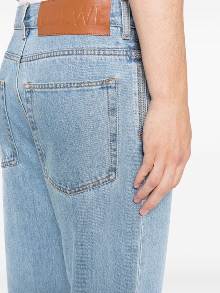 mid-rise wide-leg jeans