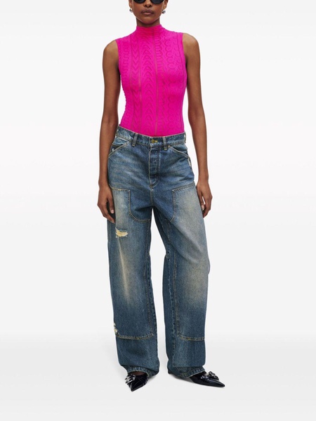 Grunge wide-leg carpenter jeans