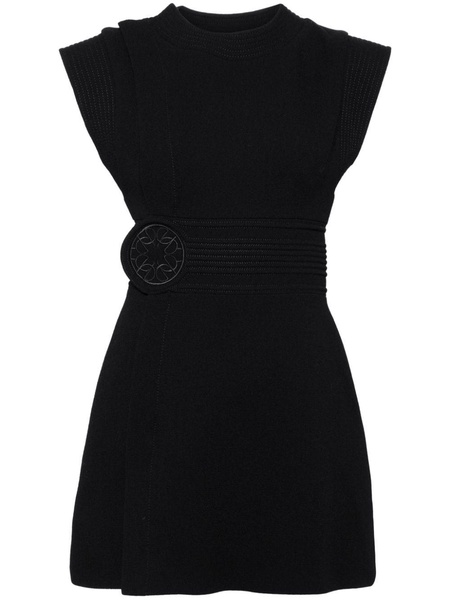 logo-patch day dress'