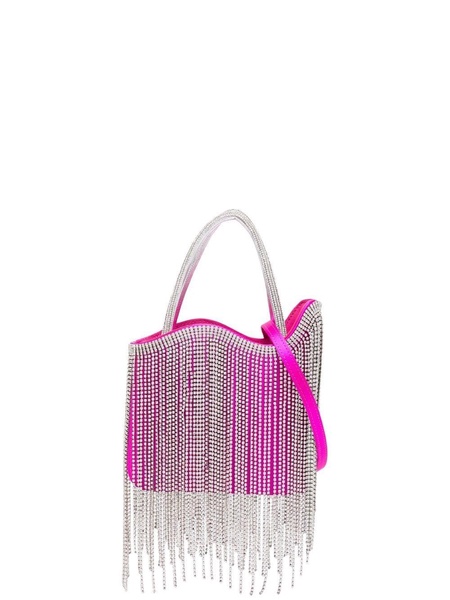 Ivy crystal-fringe mini bag