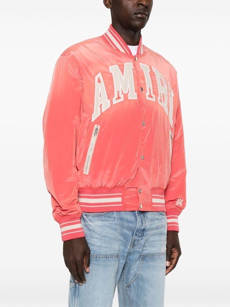 Sun Faded logo-patches bomber jacket