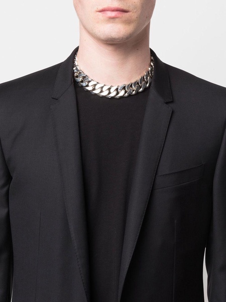 oversized edge chain necklace