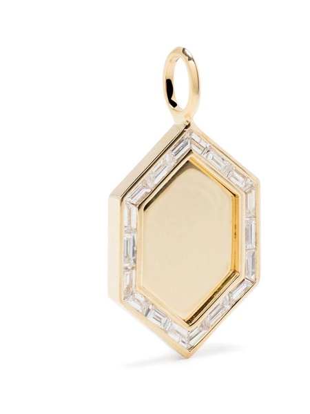 18kt yellow gold diamond charm