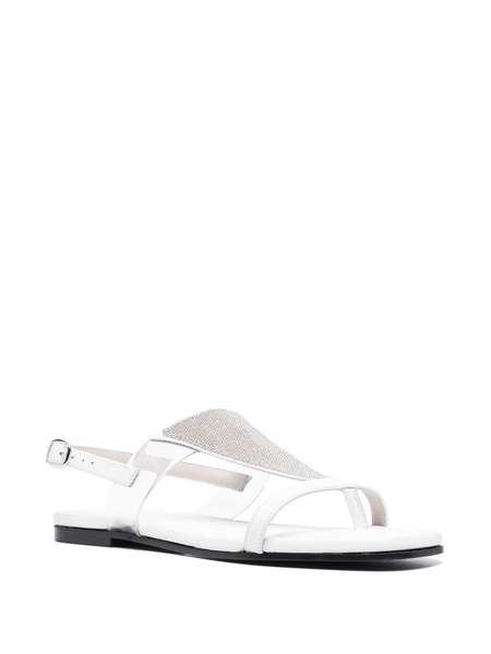 15mm open-toe leather sandals