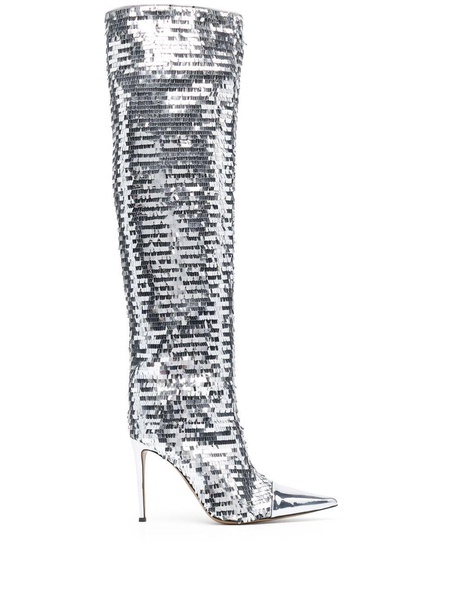 Clem sequinned knee-high boots