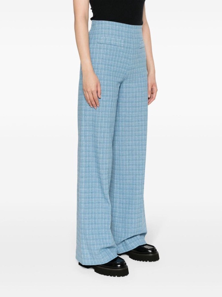 Narsy checked wide-leg trousers