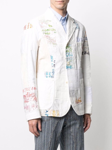 patchwork-detail blazer