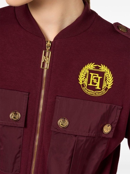 logo-embroidered cargo jumpsuit 