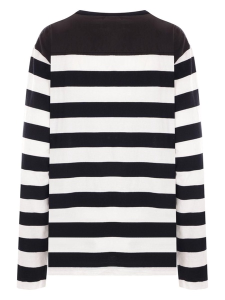 striped long-sleeve top 