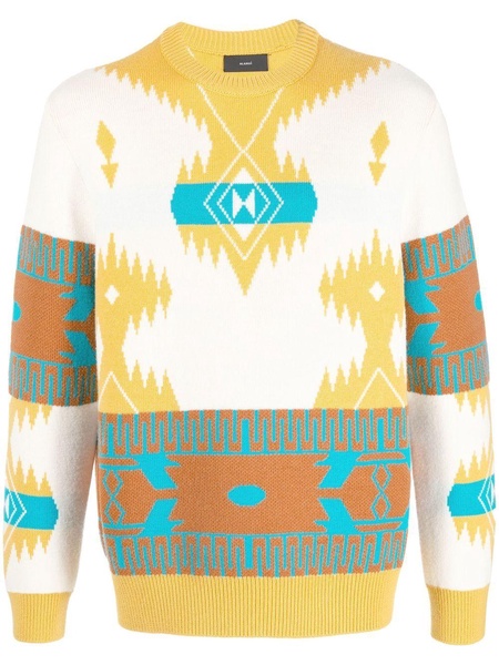 Icon Jacquard abstract-pattern jumper