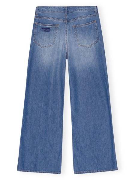 mid-rise wide-leg jeans