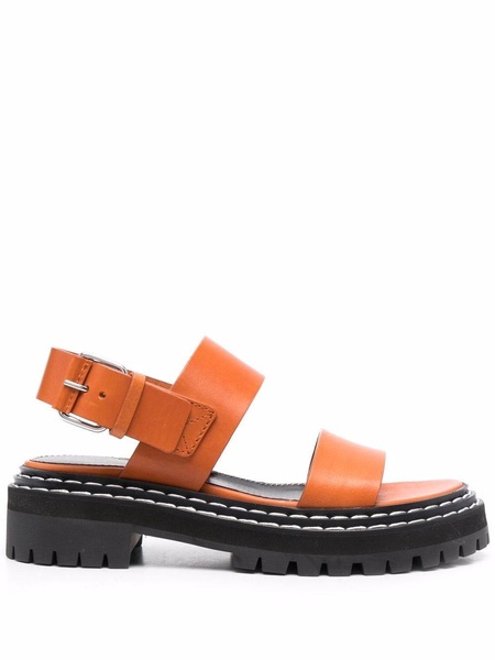 lug-sole leather sandals