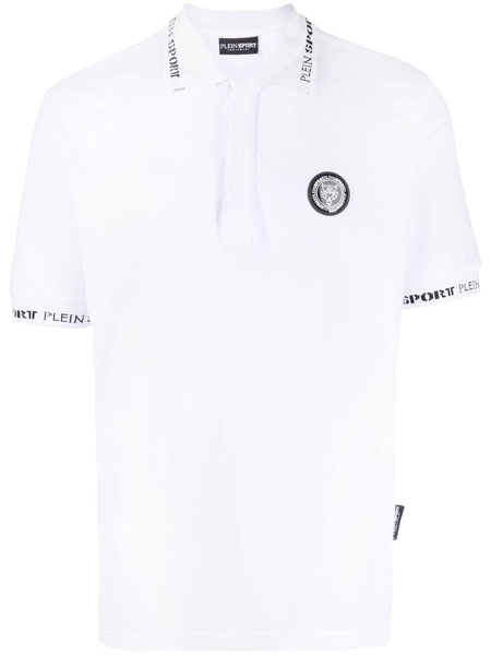 logo-patch short-sleeve polo shirt 