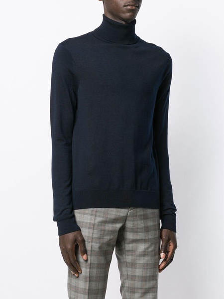 roll-neck wool jumper