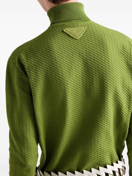 turtleneck nylon sweater 