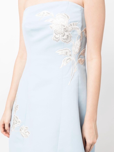 Alanna floral-embroidery minidress