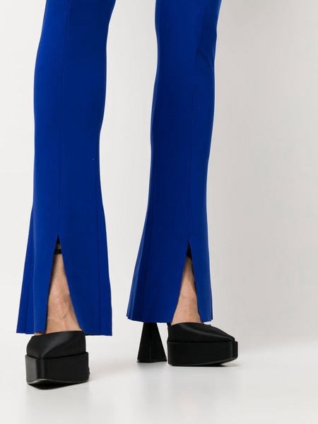 high-waisted bootcut trousers  