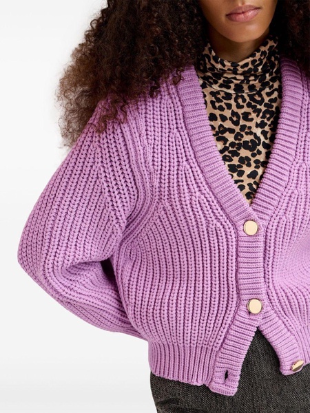 Gross ribbed-knit cardigan