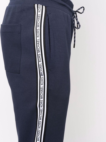 logo-tape cotton-blend track pants