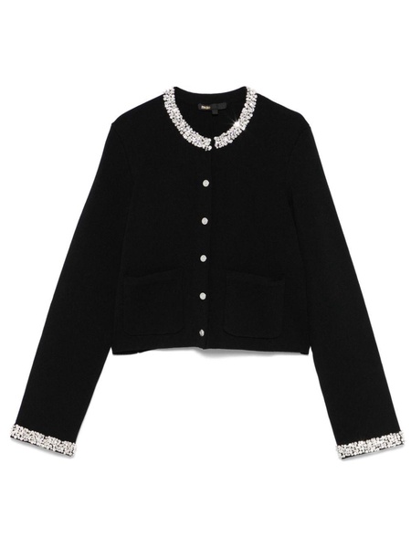 rhinestone-trim cardigan