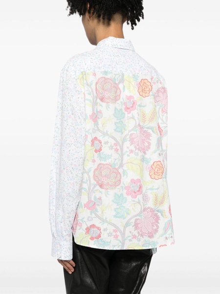 floral-print cotton shirt