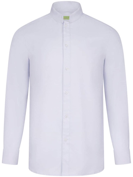 logo-embroidered poplin shirt