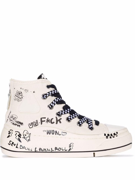 Kurt graffiti high-top sneakers