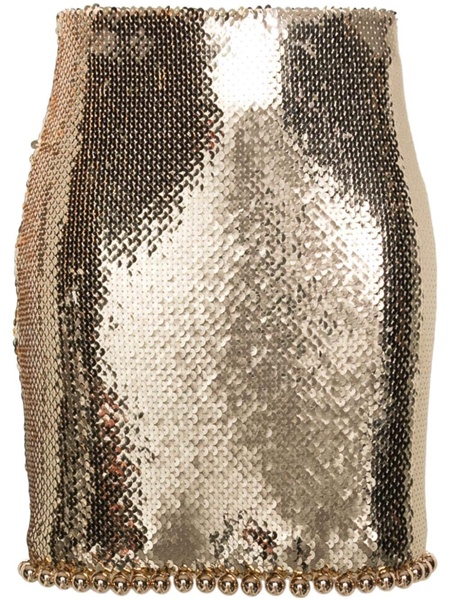 sequin-embellished mini skirt