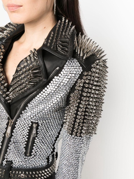 crystal studded jacket