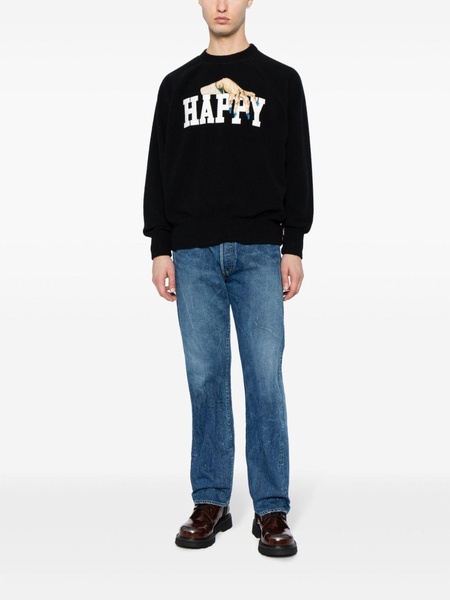 bead-embellished fleece sweatshirt