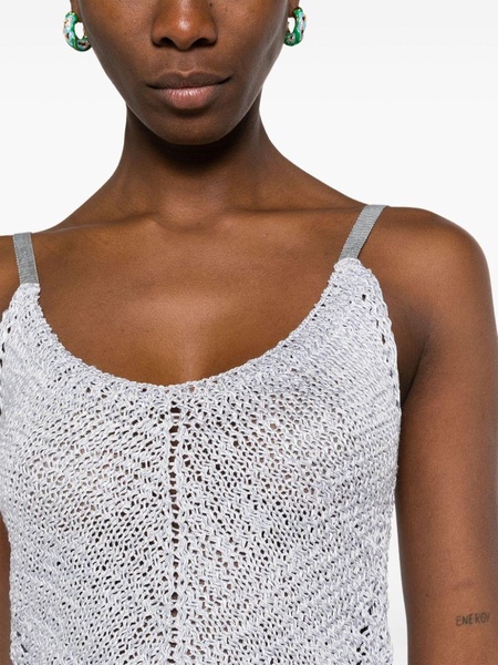 cropped crochet top