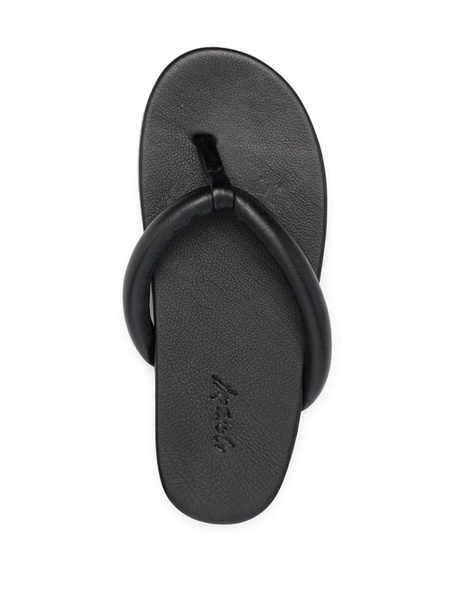 leather flip flops