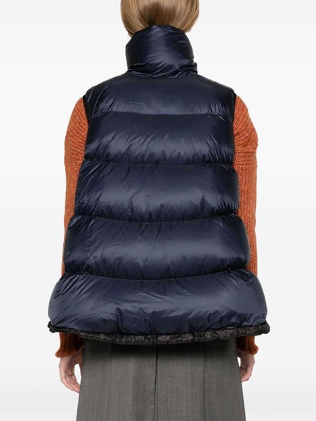 zip-up padded gilet